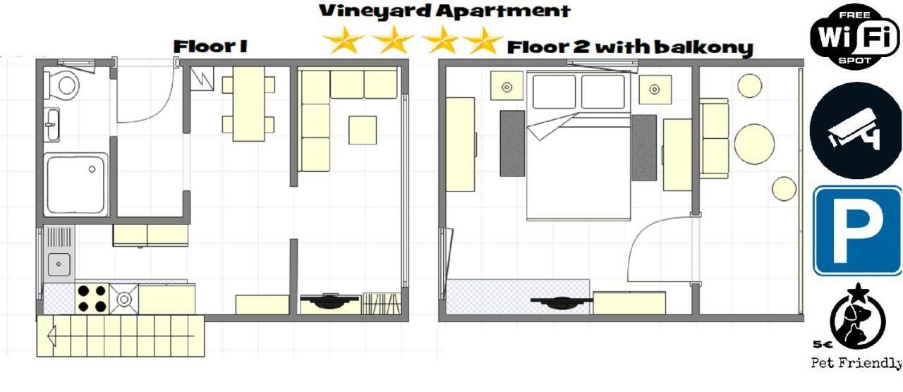 Vineyard Villa Maisonette Apartment With Balcony Varazdin Breg Bagian luar foto